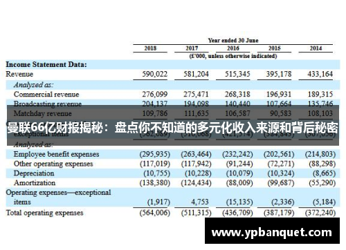 曼联66亿财报揭秘：盘点你不知道的多元化收入来源和背后秘密